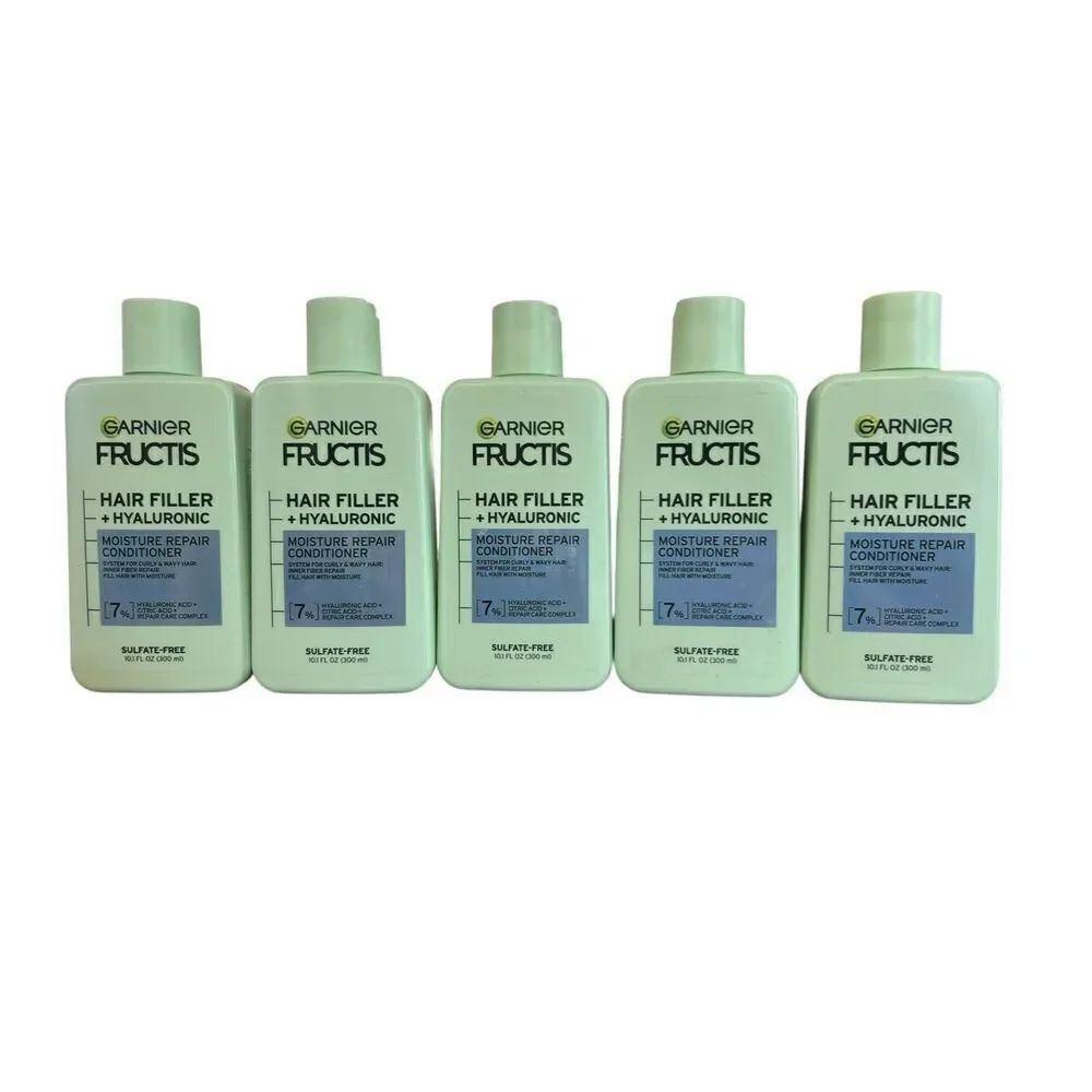 5 Garnier Fructis hair filler + ceramide color repair conditioner 7% hyaluronic